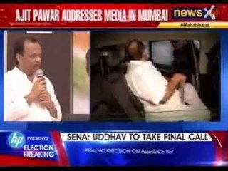 Ajit Pawar addresses media in Mumbai
