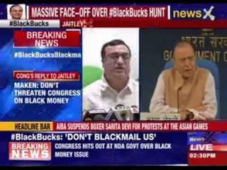 Don’t try to blackmail us, Congress warns Arun Jaitley