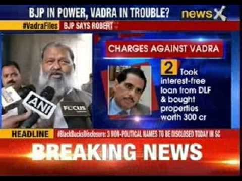 Haryana government to probe irregularities in Vadra deals