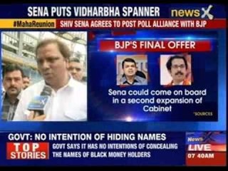 Download Video: Shiv Sena agrees to post poll alliance with BJP