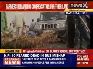 Farmers demanding compensation for their land in Mathura