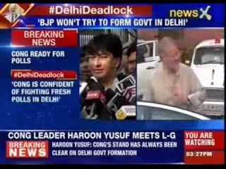 #DelhiDeadlock: Haroon Yusuf talks to media on government formation in Delhi