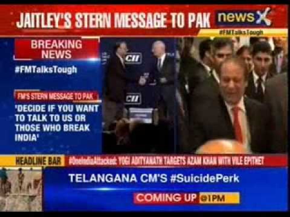 #FMTalksTough: Arun Jaitley condemns Pakistan’s dialogue with separatists