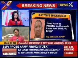Yogi Adityanath targets Azam Khan with vile epithet