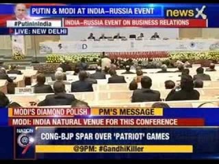 PM Modi addresses Indo-Russia diamond conference