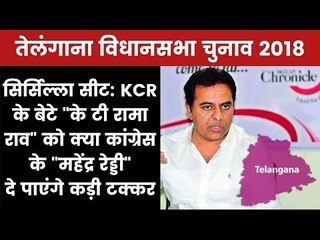 Telangana Election 2018 Sircilla Constituency: K. T. Rama Rao vs Mahender Reddy, Who will Win?