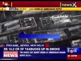 17 AC buses of DTC gutted in fire, probe ordered