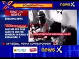 Congress Assam minister filmed distributing cash