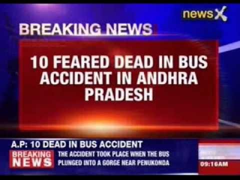 10 feared dead in bus accident in Andhra Pradesh
