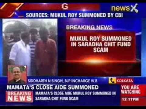 Mukul Roy summoned by CBI in Saradha chit fund scam