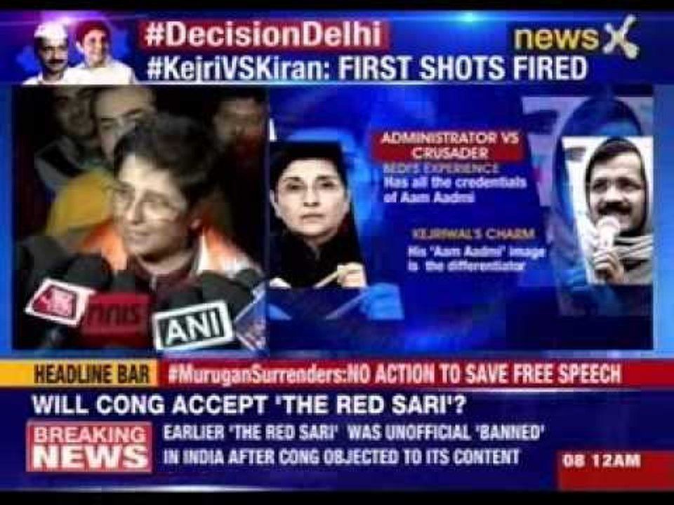 Kiran Bedi joins BJP, Kejriwal says 'I am happy she has joined politics'