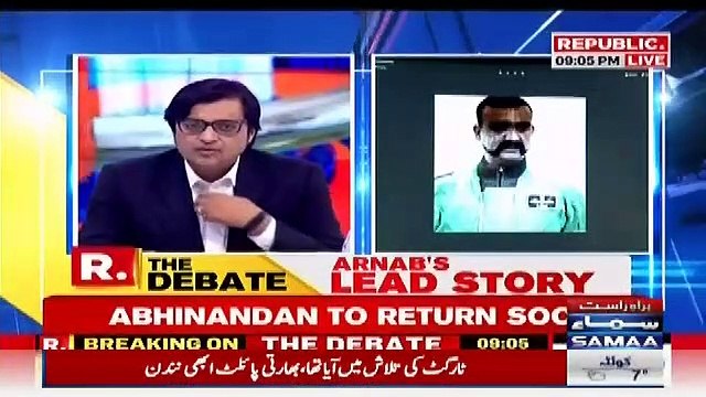 Abhinandan Ki Rihayi Per Arnab Goswami Ki Live Show Mein Halat Kharab