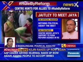 #RuleByReform: FM Arun Jaitley to meet Jayalalithaa today