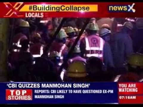Three storey-building in Delhi collapses