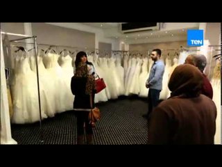 5موووواه - النجمة الجميلة فى مفاجأة لعروسين " فستان ليلة الدخلة " هدية من أسرة البرنامج