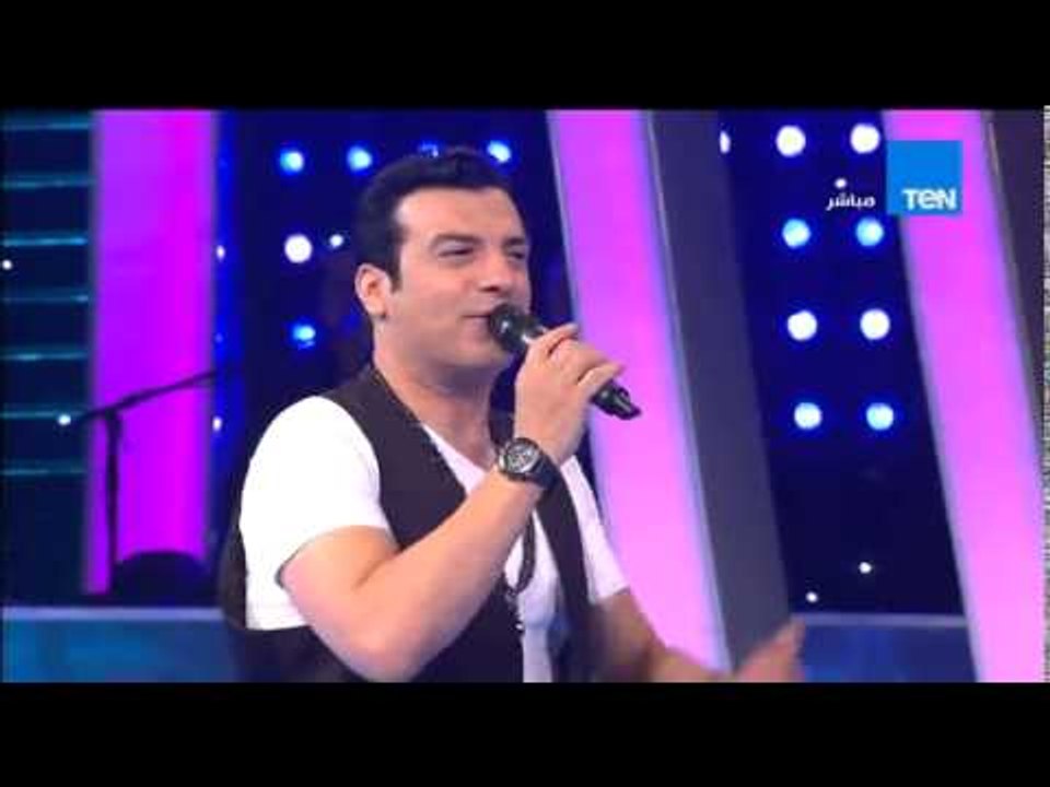 5 موووواه - النجم ايهاب توفيق يشعل الاستوديو بأغنية " تسلم الايادى "
