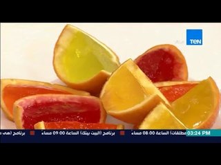مطبخ 10/10 - الشيف أيمن عفيفي - طريقة عمل الجيلى فى قشر البرتقال