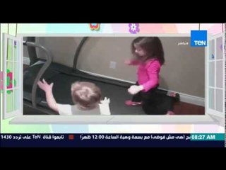 صباح الورد - فيديو يحصد على 2 مليون مشاهدة لطفلين يلعبان بمهارة على المشاية الكهربائية