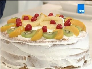 مطبخ 10/10 - الشيف أيمن عفيفي وضيفة الحلقة مدام فاطمة - طريقة عمل كيك الـعدس