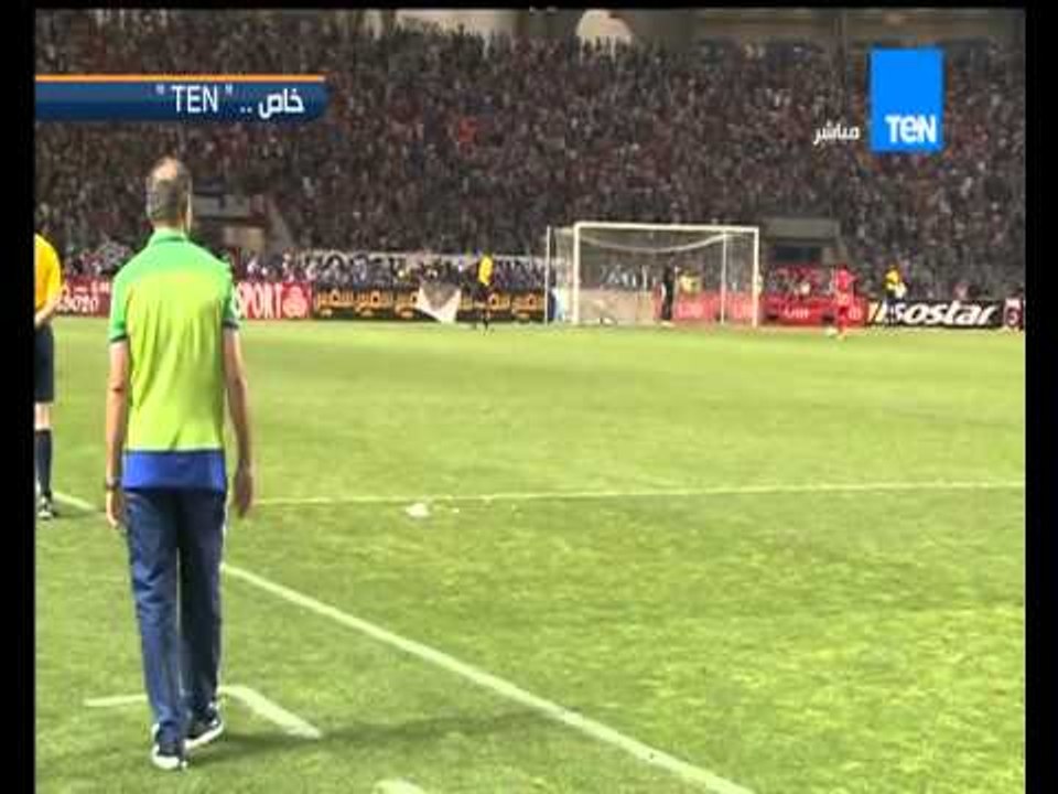 ستاد TeN - رد فعل شريف اكرامي بعد تصدي احمد عادل لضربة الجزاء امام الافريقي التونسي .. ولاد النادى