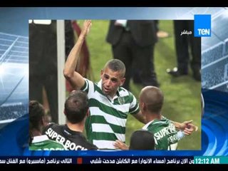 مساء الأنوار - اسلام سليماني يثور غضبا بعد سكب الخمر عليه في فوز سبورتنج لشبونة بالسوبر البرتغالي