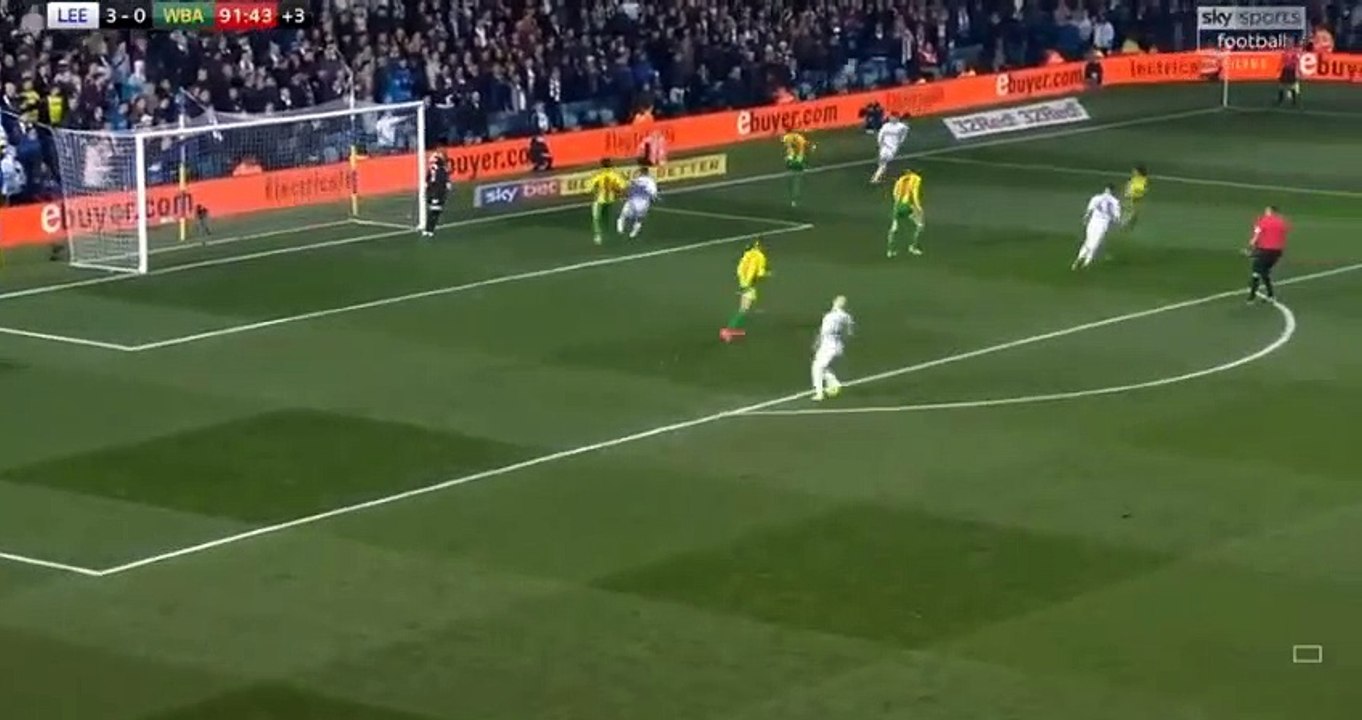 Ezgjan Alioski Goal - Leeds United vs West Bromwich Albion 4-0 01/03/2019