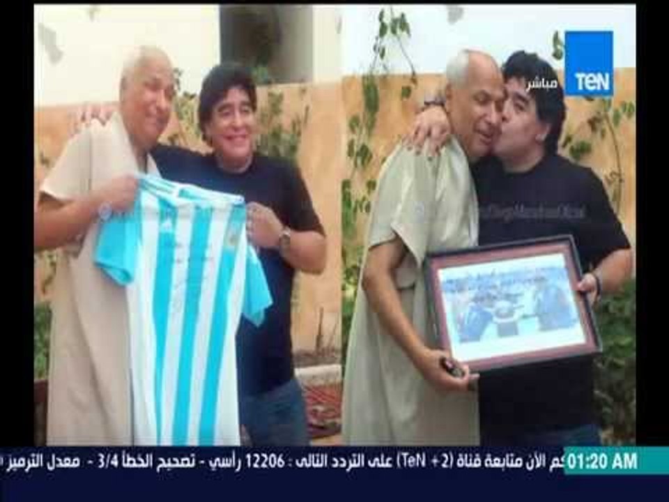 مساء الأنوار - مارادونا يهدي قميصه للحكم التونس...