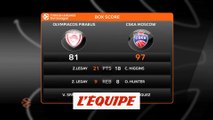 Le CSKA Moscou domine l'Olympiakos - Basket - Euroligue (H)