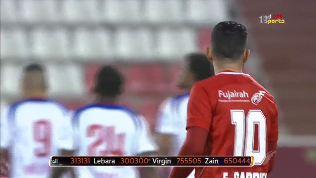 الشارقة يهزم الفجيرة بهدف نظيف في دوري الخليج العربي الإماراتي