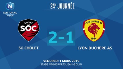 J24 : SO Cholet - Lyon Duchère AS (2-1), le résumé