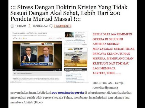 TUSCANY (REMAJA MUALAF CANTIK AMERIKA) : BINGUNG TRINITAS.. TUHAN JADI MANUSIA ? #AkalSehat