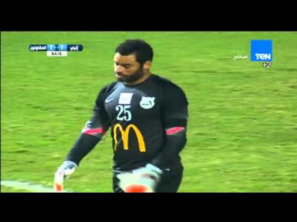محمود طاهر يحرز هدف التعادل لنادى المقاولون... إنبى VS المقاولون العرب 1 / 1