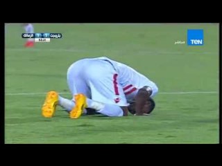 معروف يوسف  يحرز هدف التعادل للزمالك فى مرمي بتروجيت " بتروجيت vs الزمالك "