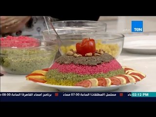 مطبخ 10/10 - الشيف أيمن عفيفي - الشيف إيمان سيد - طريقة عمل تورتة الأرز
