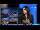 انجي انور تحمر خجلاً بعد اشادة استاذها الاعلامي حمدي الكنيسي بها علي الهواء