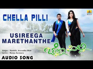 Chella Pilli - Usireega Marethanthe | Audio Song | Vijay Raghavendra, Aishwarya Nag
