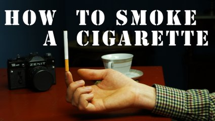 How To Smoke A Cigarette – Stop Motion Animation
