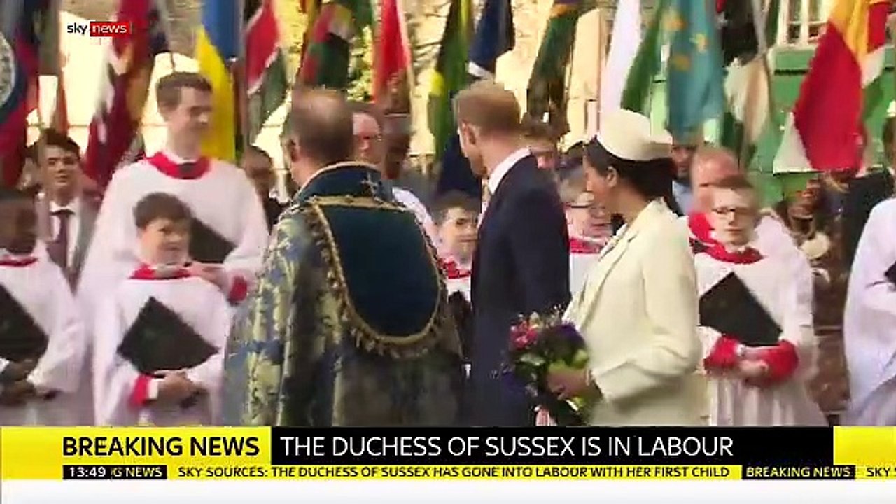 Royal Baby: Buckingham Palace annonce que le travail de l'épouse du Prince Harry, Meghan Markle, qui attend son premier enfant, a commencé