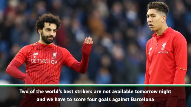 Two of the world's best strikers are unavailable - Klopp without Salah and Firmino