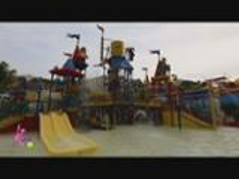Josh and Bimby enjoy the waterpark adventure and rides in Legoland