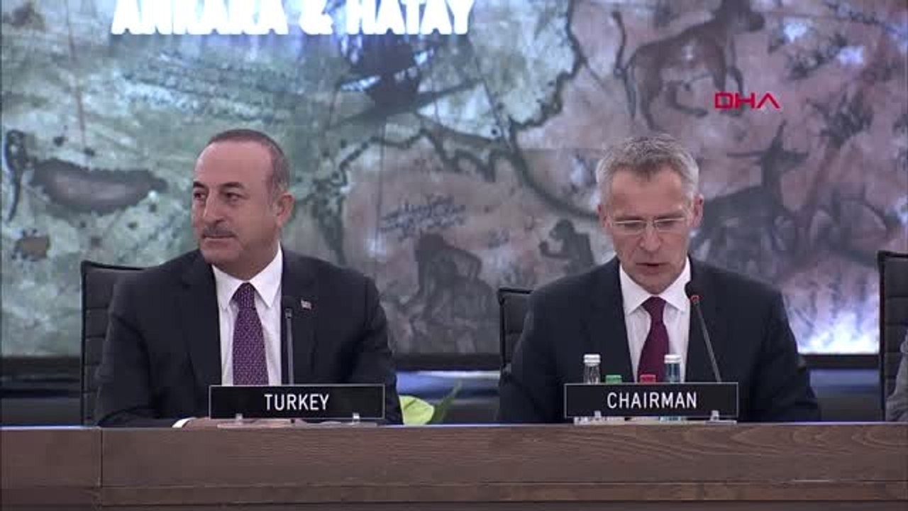 Ankara Çavuşoğlu NATO Genel Sekreteri Jens Stoltenberg ile Ortak Basın Toplantısında Konuştu