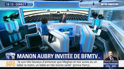 Européennes: "C’est un référendum pour ou contre Macron", Manon Aubry