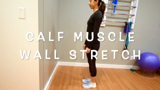 Chronic Ankle Sprains & Strains - Calf Muscle Wall Stretch