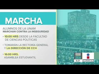 Скачать видео: Alumnos de UNAM marcharán este viernes contra la inseguridad | Noticias con Francisco Zea