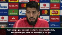 Suarez says he won't celebrate in same way if he scores at Anfield