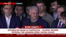 Binali Yıldırım açıklama yapıyor