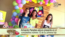 Armando Paredes estuvo presente en el cumpleaños numero 12 de su hija mayor