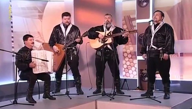 Чёрный ворон (Black raven) - Казачий квартет Кумовья