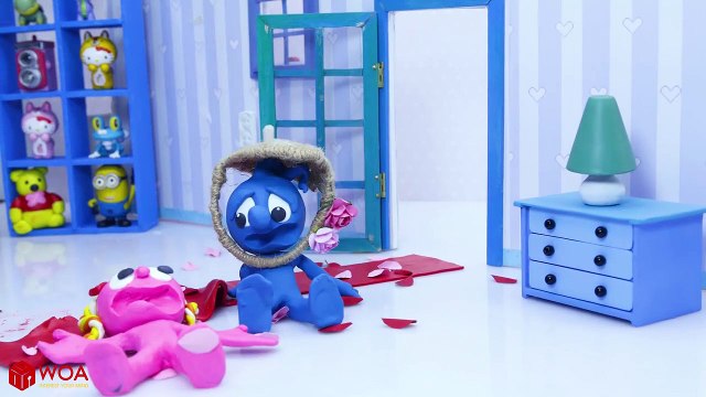 CLAY MIXER: HOW TO OPEN A LOCKED DOOR Play Doh Cartoons