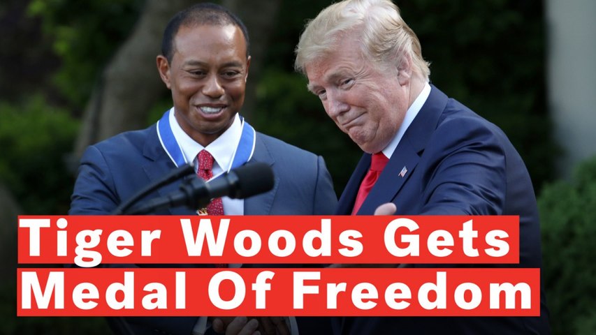 Tiger Woods Receives Standing Ovation After President Trump Awards Him Medal Of Freedom